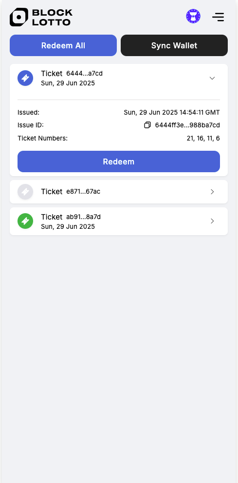Open Ticket Example